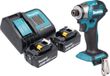 Makita DTD 173 SG accu-slagmoersleutel 18 V 180 Nm 1/4\" borstelloos + 2x oplaadbare accu 6,0 Ah + lader