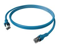 EasyLan DualBoot PushPull IP20 patchkabel, Cat.6A (Klasse EA), S/FTP, blauw, 10 m