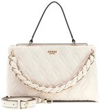 GUESS Maxine 2 Comp. Satchel Cream White crème