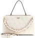 GUESS Maxine 2 Comp. Satchel Cream White crème