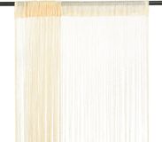 vidaXL Draadgordijnen - 100x250 cm - Crème - 2 stuks