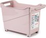 Plasticforte Opberg Trolley Container - Roze - Kunststof - L38 x B18 x H26 cm