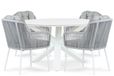 Santika Furniture Santika Tendenza/Orino 130 cm dining tuinset 5-delig