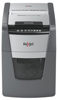 Rexel AutoFeed+ 90X - Paper Shredder - Cross Cut - P-4 Security - 34L Bin - Black/Grey