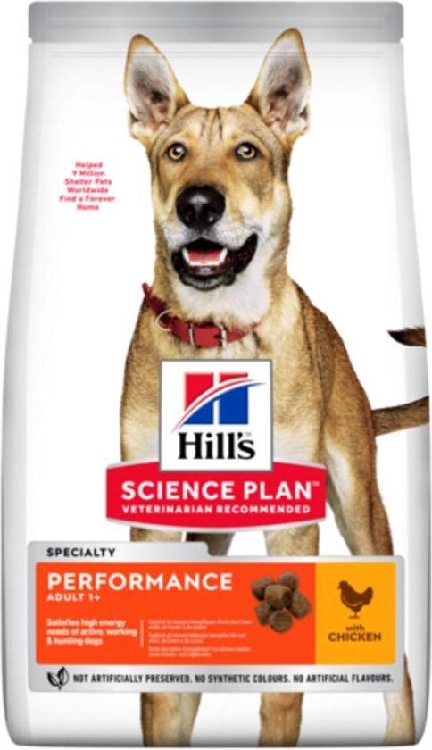 Hill's Science Plan Adult Performance Hondenvoer Kip 14kg