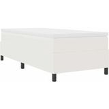 Maison Exclusive - Boxspringbed, crème et blanc, 90 x 200 cm, revêtement en cordura