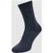 FALKE Softmerino eenkleurig wol katoen sokken dames blauw - maat 37-38