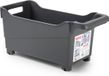 Plasticforte Opberg Trolley Container - Zwart - Kunststof - L38 x B18 x H18 cm