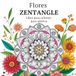 Flores Zentangle Adult Coloring Book
