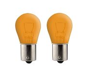 cyclingcolors 2x gloeilamp BA15S 21W 6V oranje gloeilamp auto motorfiets bromfiets scooter tractor vrachtwagen bestelwagen