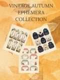 Vintage Autumn Ephemera Collection