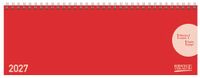 Tischquerkalender Classic Colourlux rot 2027
