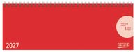 Tischquerkalender Classic Colourlux rot 2027