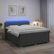 Maison Exclusive - Lit boxspring avec matelas gris foncé 140 x 200 cm tissu