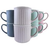 OTIX Koffiekopjes - Set van 8 - 250ml - Aardewerk - MOSS