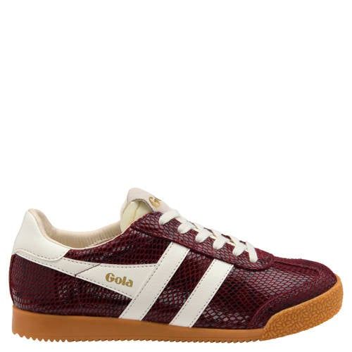 Gola Elan Serpent imitatieleren sneakers - bordeaux