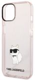 Karl Lagerfeld Ikonik Choupette - Roze Hardcase - iPhone 14 Plus