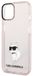 Karl Lagerfeld Ikonik Choupette - Roze Hardcase - iPhone 14 Plus