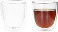 Merkloos Bellatio Design Luxe dubbelwandige theeglazen - 2 stuks - 300ml
