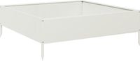 vidaXL Plantenbak verhoogd 100x100x33,5 cm staal wit