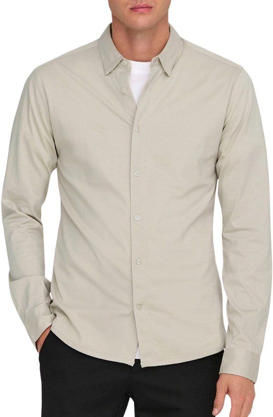 Only & Sons Robin Overhemd Heren - Beige - XL
