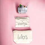 Bewaaretui | Organizer | Set van 3 | Katoen | Naturel