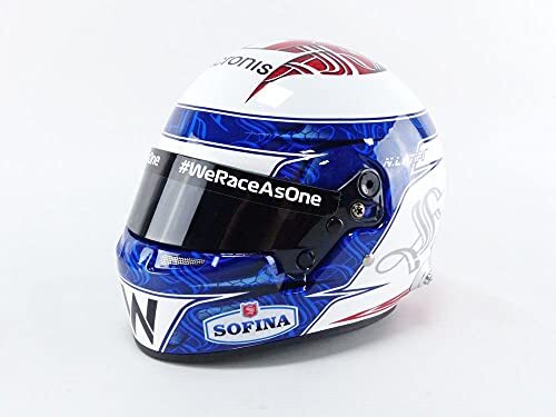 Mini Helmet 4100110 miniatuur auto rood/blauw/wit