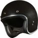 Peroz Jidre Open-Face Helm - Zwart Metallic - Maat L