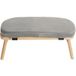 Banc de méditation en bambou - 44 x 19 x 21 cm, gris