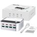 Relife Station de charge Relife Q2, 120W, 5A, 4 x USB-A - 4 x USB-C, Argenté