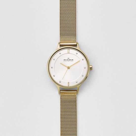 Skagen SKW2150 - Dameshorloge - Goudkleurig - 30 mm - Staal - Mineraalglas