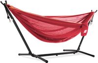 Vivere Mesh Hangmat met standaard (280 CM) - Punch/Peach