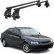 Menabo barres de toit pour Honda Civic VI hatchback, année 1996-2001, couleur : Noir