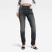 G-Star Strace Straight Wmn Jeans Coton Chanvre Élasthanne Worn in Black Moon