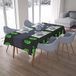 Bonamaison Tafelkleed, Anti-Mold, Sneldrogend, Waterdicht, 100% Polyester Tafellaken, Neon groene rook, 140 x 200 Cm