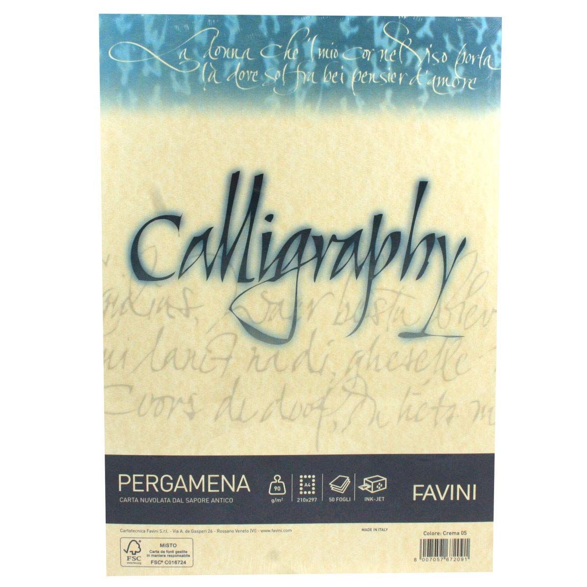 Favini Pergamena Calligraphy - Printerpapier - Crème