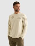 PME Legend T-shirt with long sleeves and artwork beige