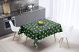 Bonamaison Tafelkleed, Anti-Mold, Sneldrogend, Waterdicht, 100% Polyester Tafellaken, Neon groene rook, 140 x 140 Cm