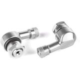 Puig 5591P hoekventiel set ventielgat diameter, 11 mm, zilver