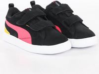 PUMA Suede bloc lf v ps Lage sneakers Kinderen Zwart Leer Klittenband