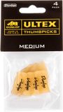 Jim Dunlop Jim Dunlop Ultex - Vingerplectrums - Duim - Medium - Player's Pack 4 Stuks