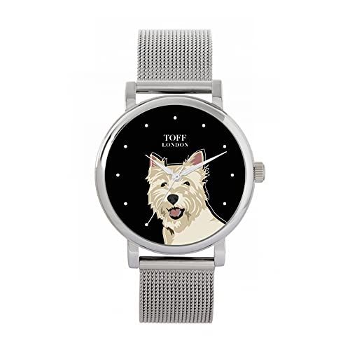 Toff London West Highland Terrier Hoofd Hondenhorloge - 5059656812623