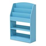 FURINNO Boekenkasten, Hout, Lichtblauw, one size