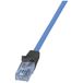 LogiLink CPP003 RJ45 Netwerkkabel, patchkabel CAT 6A U/UTP 3 m Blauw