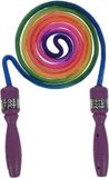 FREE & EASY Koopman International Springtouw regenboogprint paars handvat 210 cm