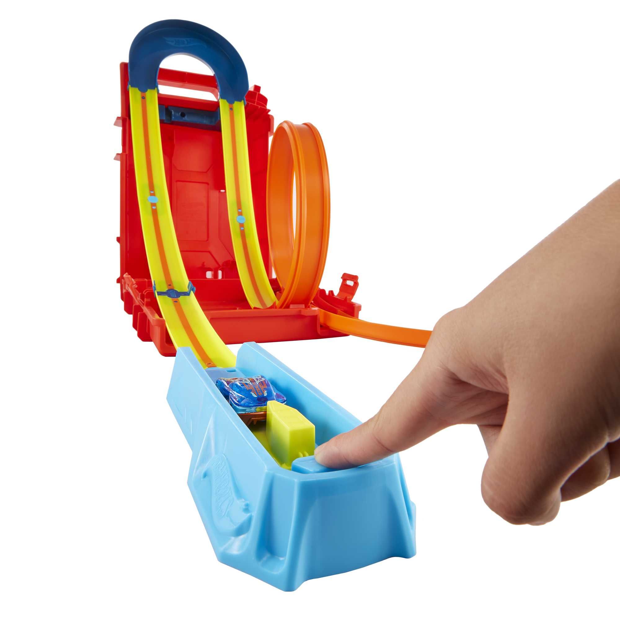 Hot Wheels Track Builder Unlimited Brandstoftank Stuntpakket - Voertuig & Circuitset - Multicolour