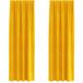 Rideaux occultants jaune moutarde 140 x 260 cm velours