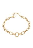 NAEMI Armband goudkleurig 14 karaat staal 24 cm voor dames