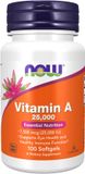 NOW Foods Vitamine A 25 000 - 100 Softgels