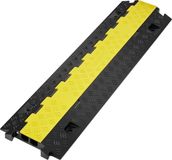 VEVOR 2 stuks Kabelbeschermer - 2 Kanaals Kabelbrug - Kabeldrempel - TPU en TPR - 91,8 x 25 x 4,3 cm